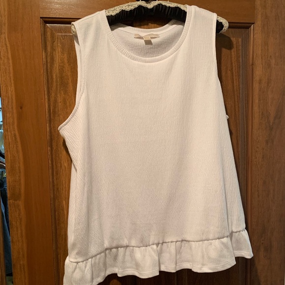 MICHAEL MICHAEL KORS LADIES WHITE BLOUSE LARGE NWT - Picture 2 of 16